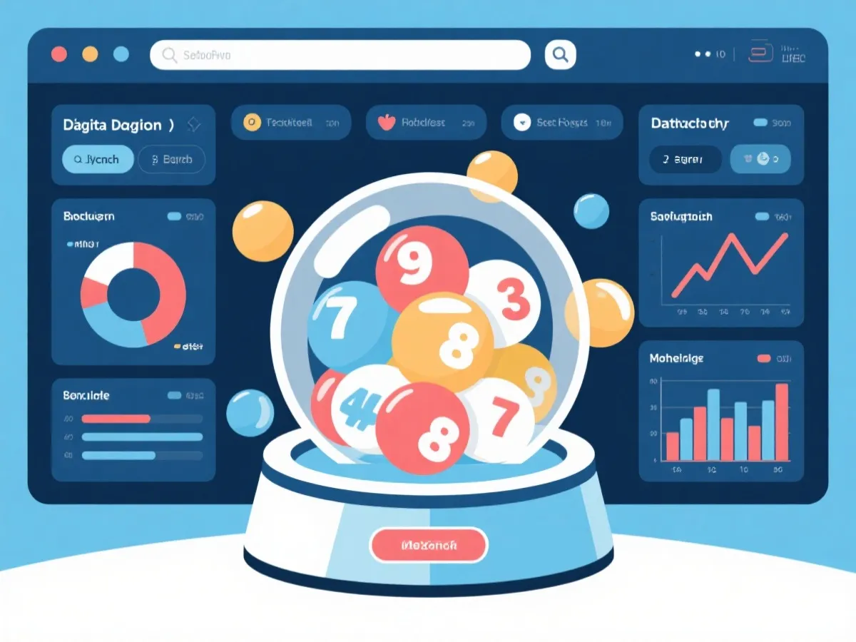 彩票开奖查询与历史开奖数据检索示意图